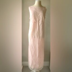 Motherhood Women's maternity Pink Floral Embroidered special occasion Dress